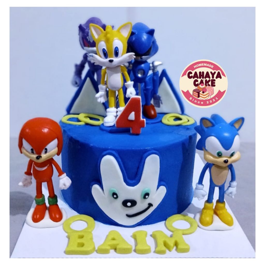 

Sonic Cake Custom/ Kue Ulang Tahun Sonic / Kue Ultah Anak Laki Laki