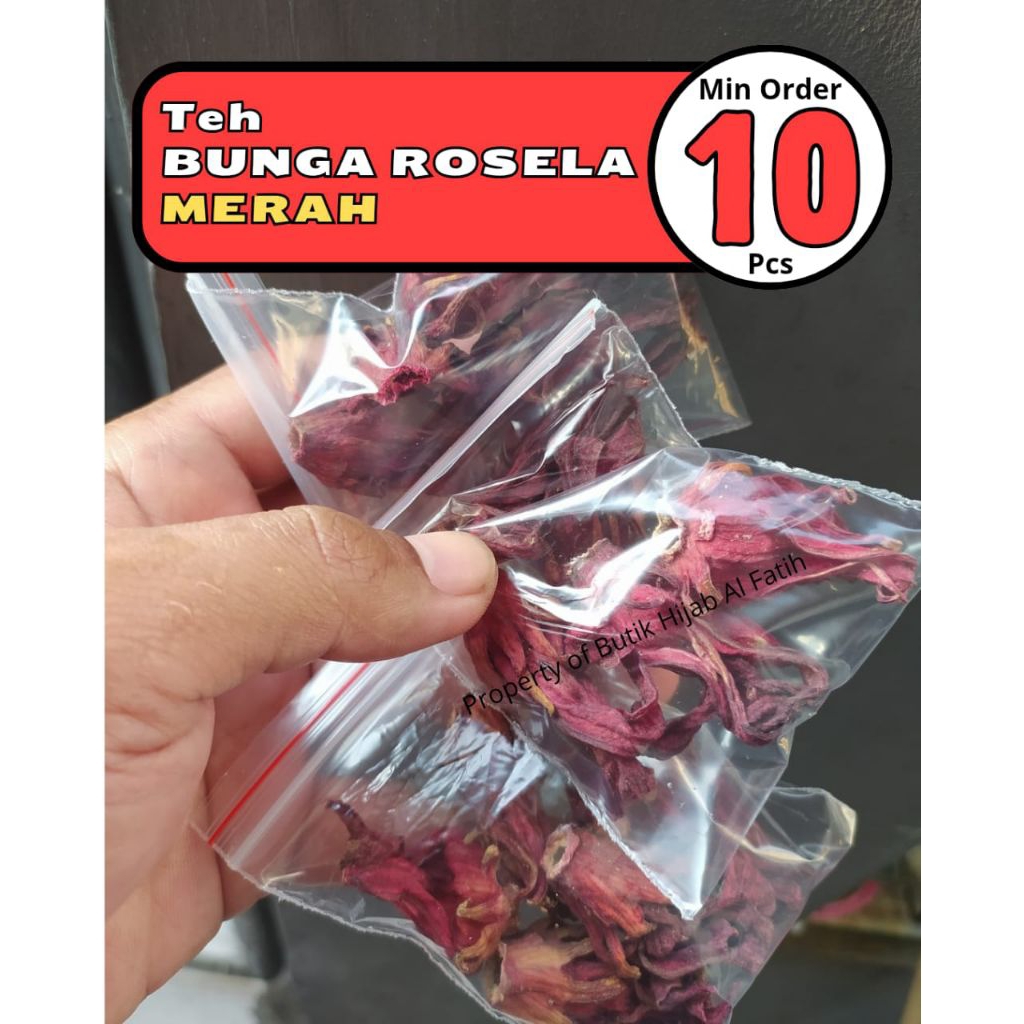 

1 Sachet Teh Bunga Rosella Merah Kering Rosella Tea Turunkan Darah Tinggi / Kolesterol / Anti Aging.