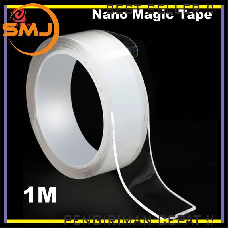 

Nano Isolasi Bening Double Tape Bolak Balik Ajaib Perekat Kuat Lengket