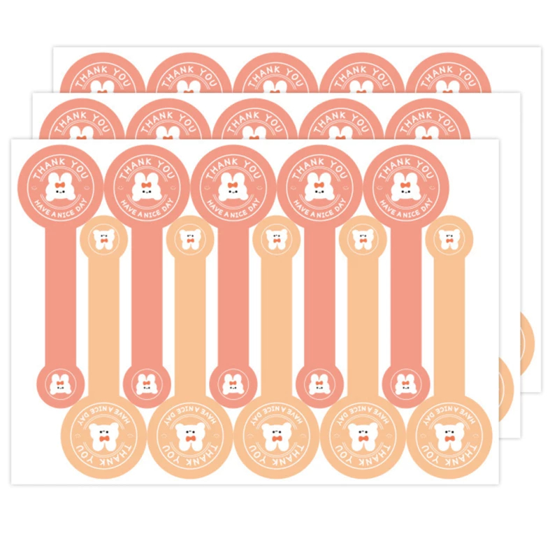 

(50 Pcs) Stiker Label Open Me Thank You Have A Nice Day / Stiker Thank You For Your Order Open Me