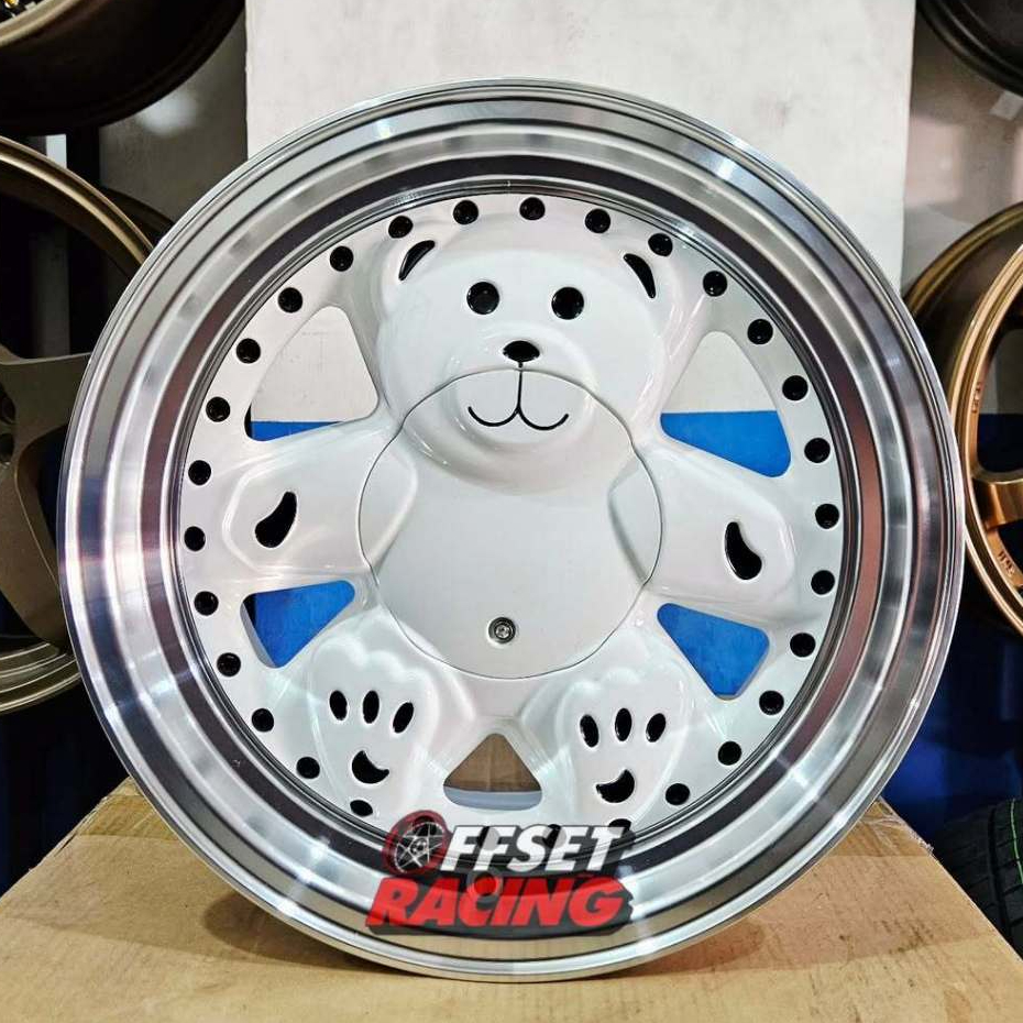 Velg Ring 15 Mobil Brio Agya Ayla Calya Xenia Kijang Velg Mobil HSR BEAR R15 Lebar 7