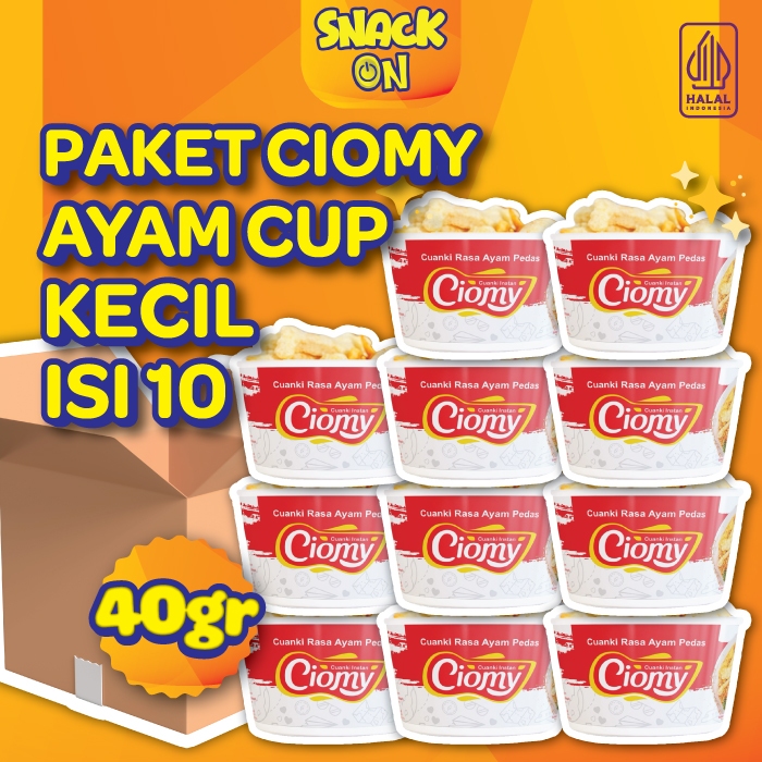 

Paket Ciomy Cuanki Ayam Pedas Cup Kecil isi 10 pcs