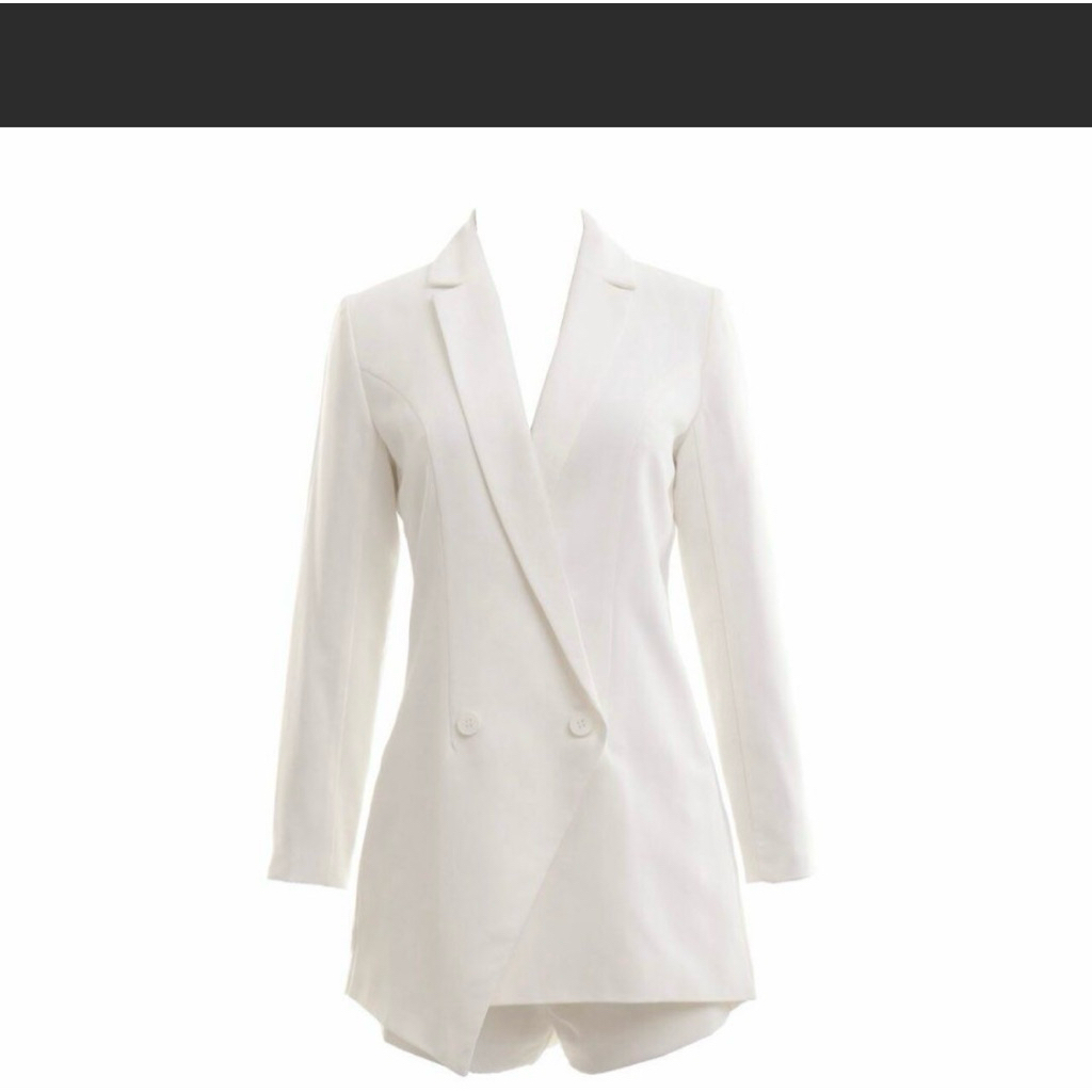 Love Bonito Jumpsuit Blazer White