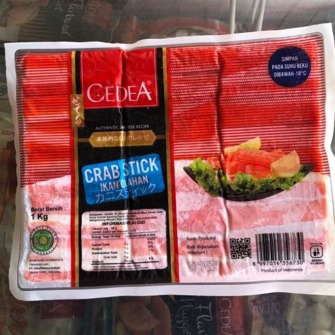 

CRAB STICK CEDEA ISI 1 KG | Banna Foody | Snack Viral