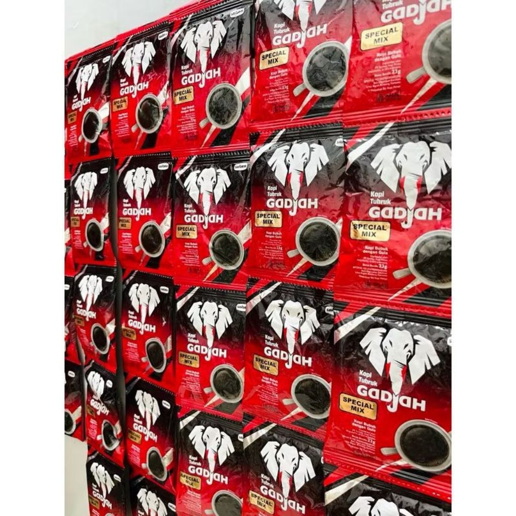 

10 Sachet - Kopi Gadjah Spesial Mix Rencengan 1 renceng Kopi Hitam