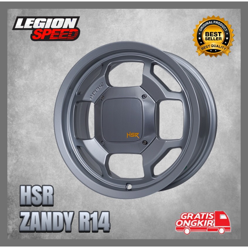 VELG HSR ZANDY RING 14 UNTUK WULLING AIR EV VELG RACING HSR MODEL CLASSIC RING 14