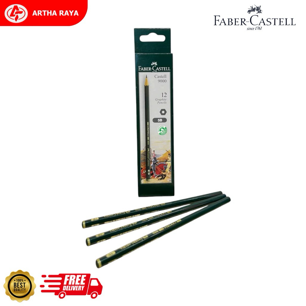

Pensil Faber Castell 9000 Tipe 5B satuan (1 PCS)