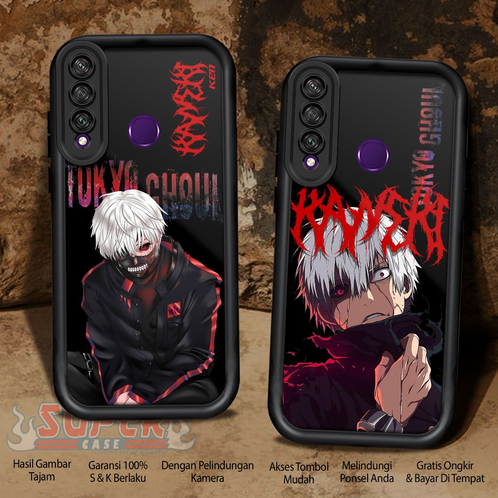 Case For HUAWEI Y6P 2020 TKYOGHOUL Softcase Glossy Casing Handphone Silicon Glass