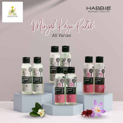 Habbie Minyak Kayu Putih Plus Saffron Series / Minyak Kayu Putih Beraroma