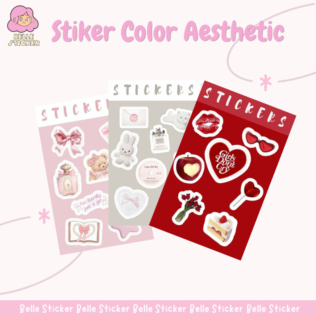 

Stiker Aesthetic Sticker Aesthetic Ribon Girl Sticker Laptop Sticker Tumblr HP Mini Sticker Bisa COD