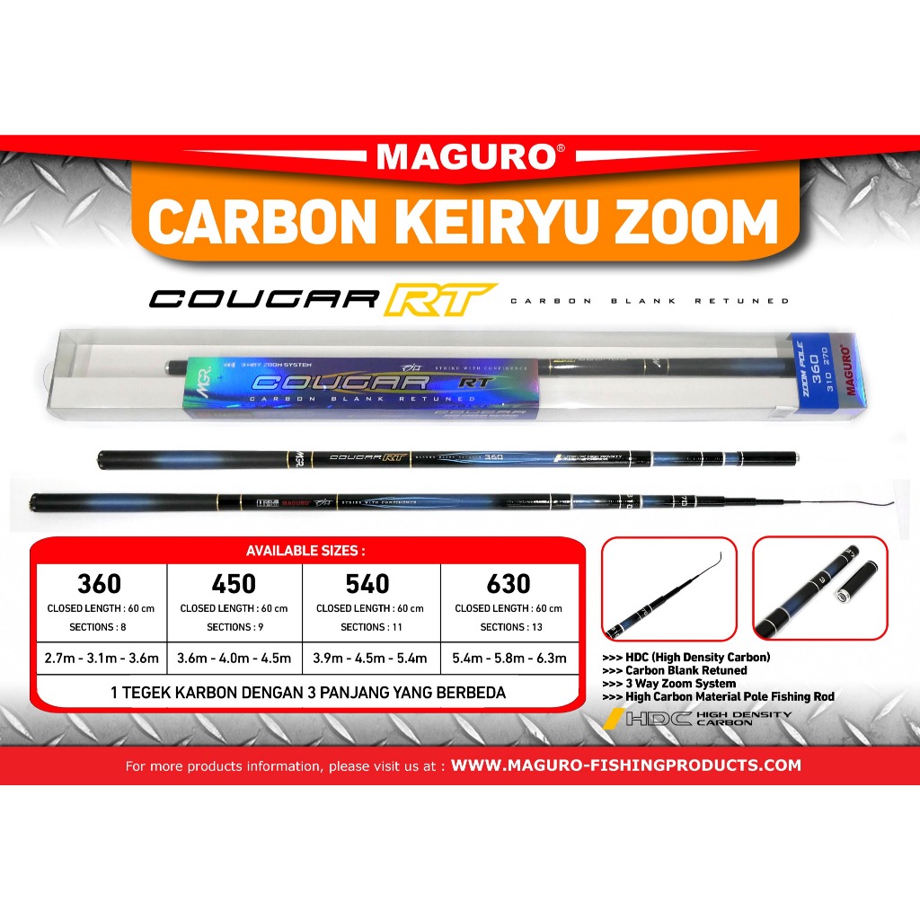 Joran Tegek Maguro Cougar RT Carbon Keiryu Zoom