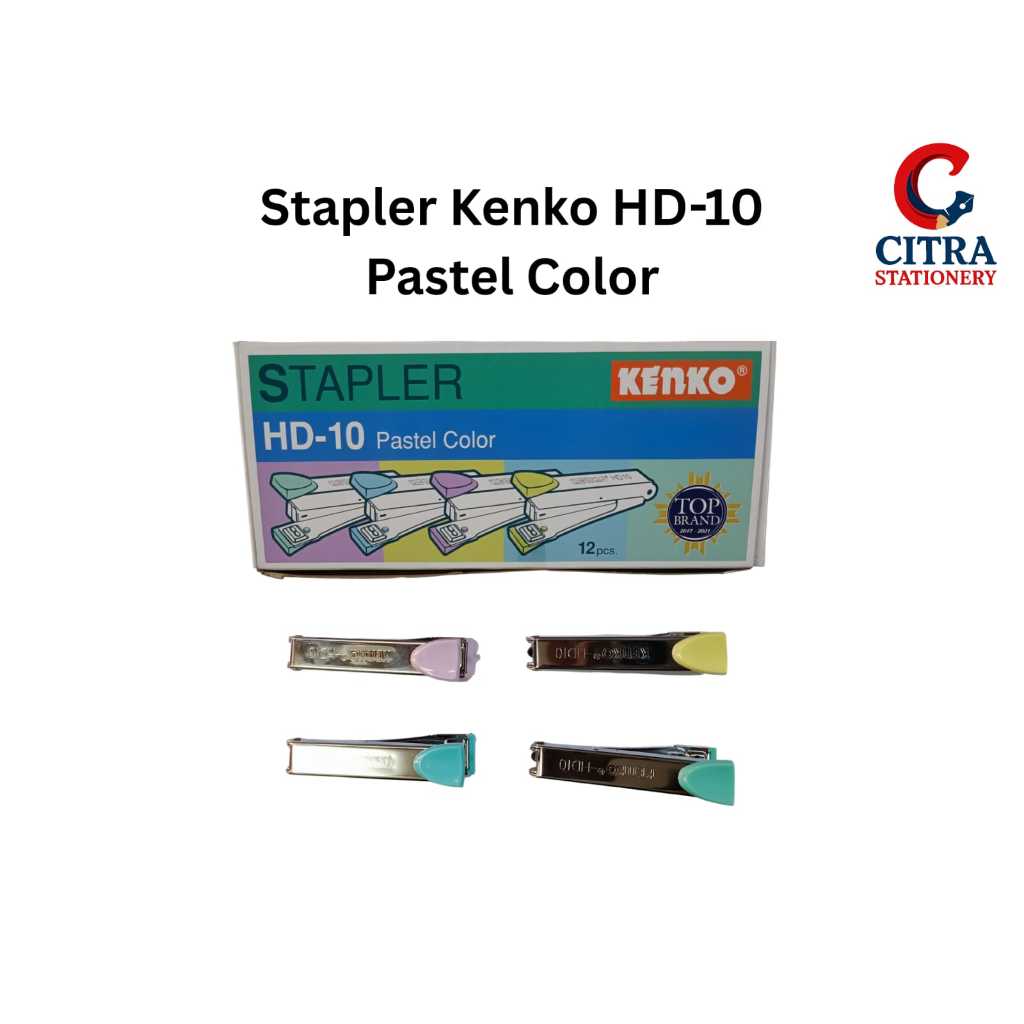 

Stapler / Staples / Hekter / Jepretan Kertas Kenko HD-10 Pastel Colors