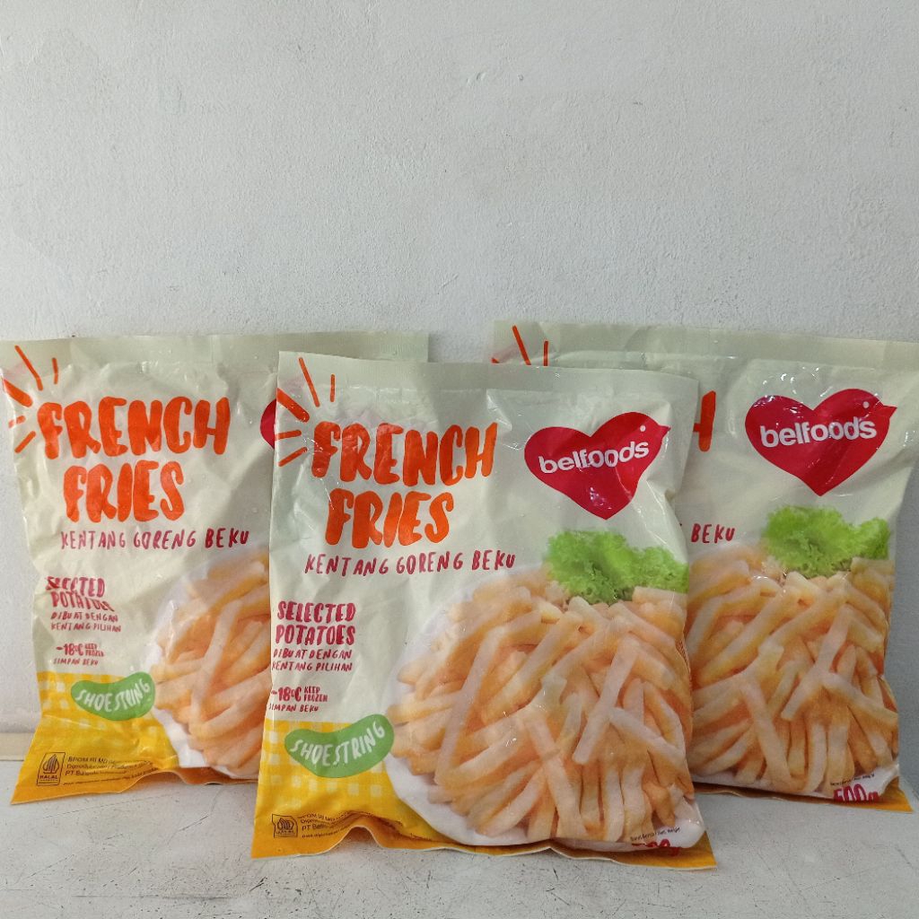 

Belfoods french fries 500 gram | kentang goreng beku