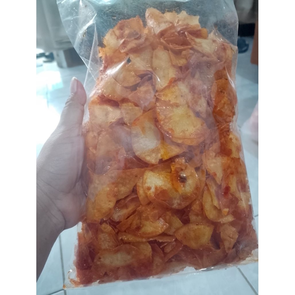 

keripik pedas manis