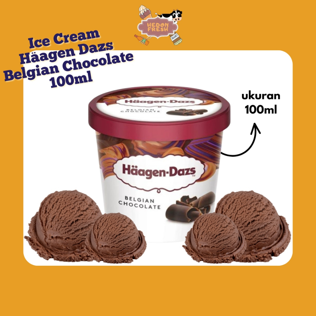 

Ice Cream Haagen Dazs Mini Cup Belgian Chocolate 100 ML