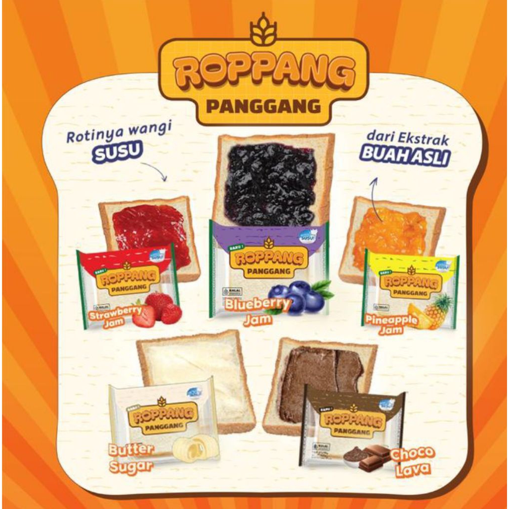 

Roti 2rb ROPPANG Sandwich isi selai 65gr