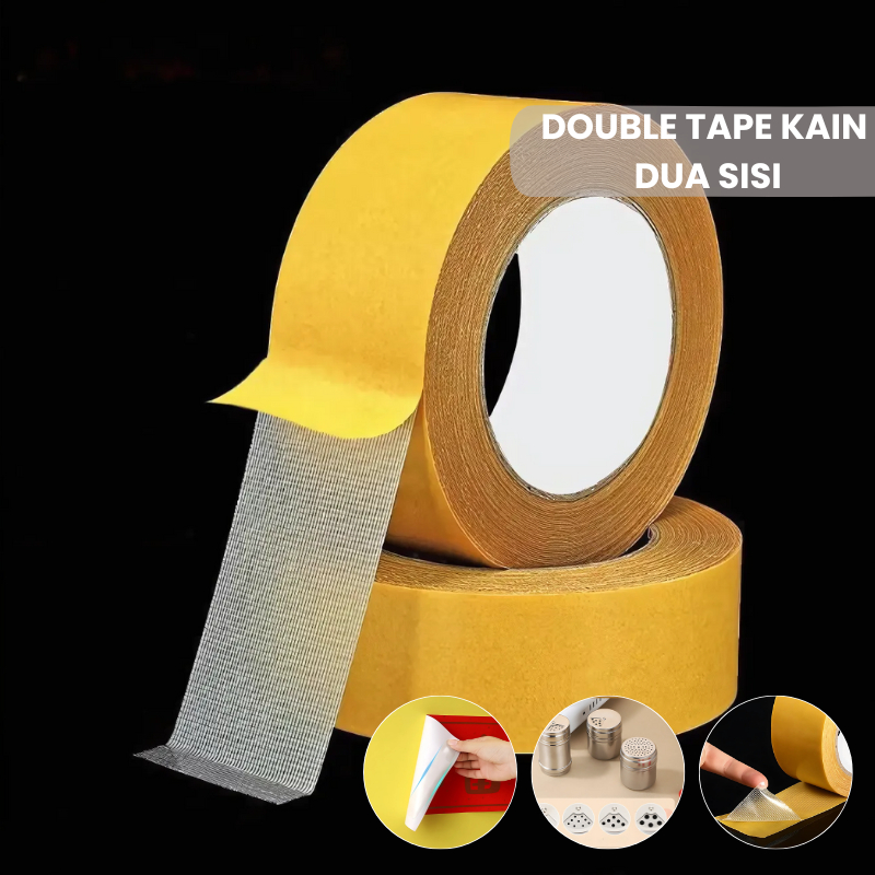 

ROSIE Solatip Double Tape Kain Dua Sisi Tape Nano Super Lengket Tahan Cuaca Indoor Outdoor
