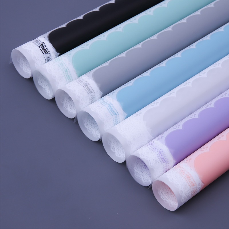 

[20 LEMBAR]Kertas Buket bunga Cellophane Motif Renda Waterproof kB6175