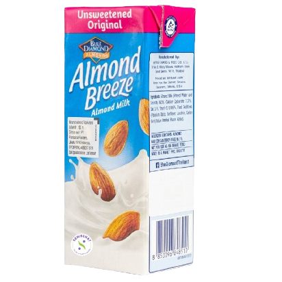 

BLUE DIAMOND ALMOND BREEZE ALMOND MILK UNSWEETENED ORIGINAL KTK 180 ML 848510