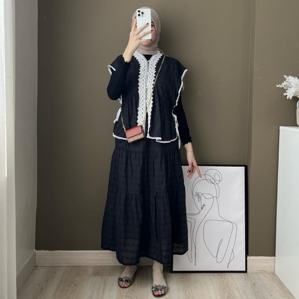 Set 2 in 1 tira by calamaryshop / setelan wanita / pakaian wanita / ootd casual / pakaian kekinian