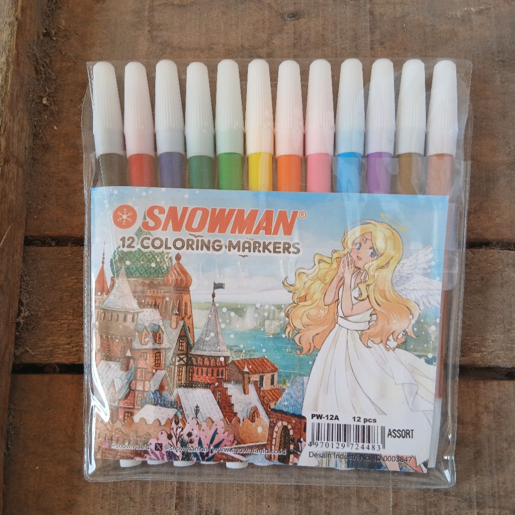 

Snowman Spidol Kecil 12 Warna - Snowman PW-12A