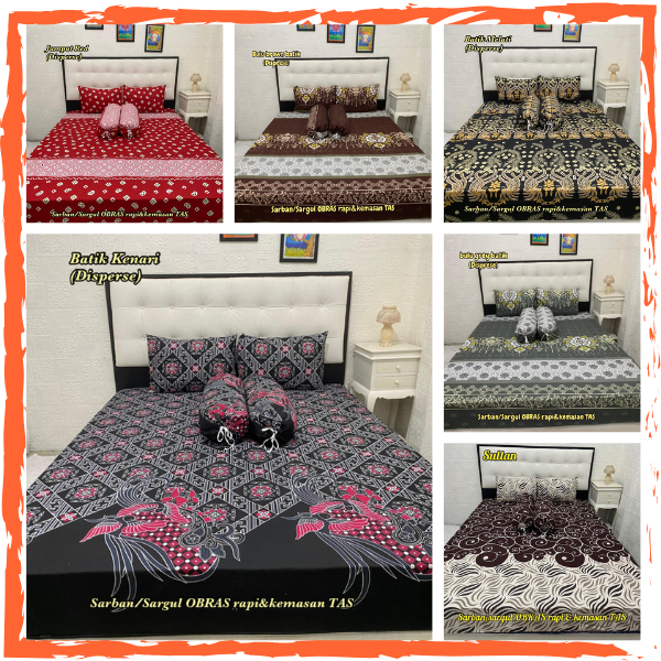 Sprei Batik | Sprei Motif Batik Solo | Sprei batik Murah Uk 160x200 Uk 180x200 Uk 200x200