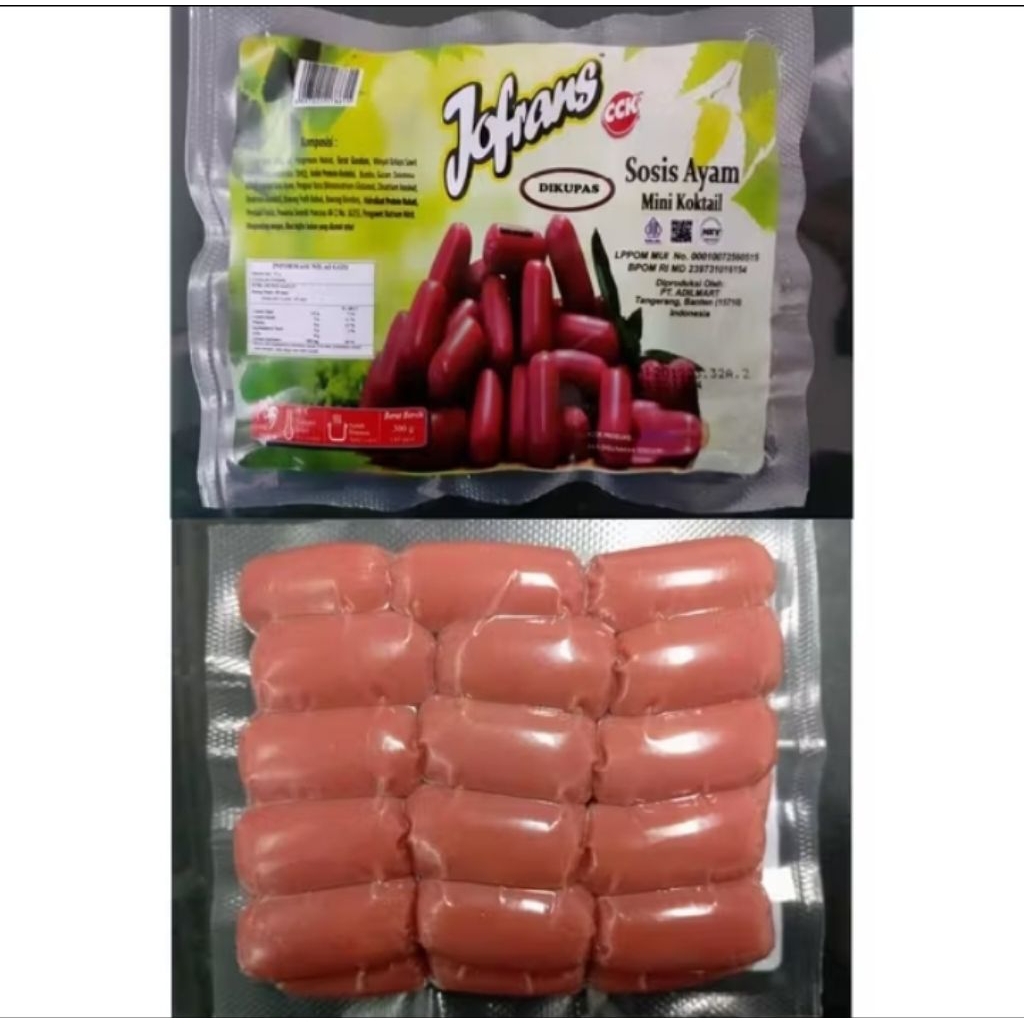 

JOFRANS Sosis Ayam Cocktail 300g isi 30pc