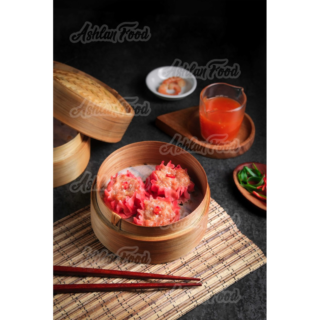 

Dimsum ayam pedas pack vacum isi 10 +saus