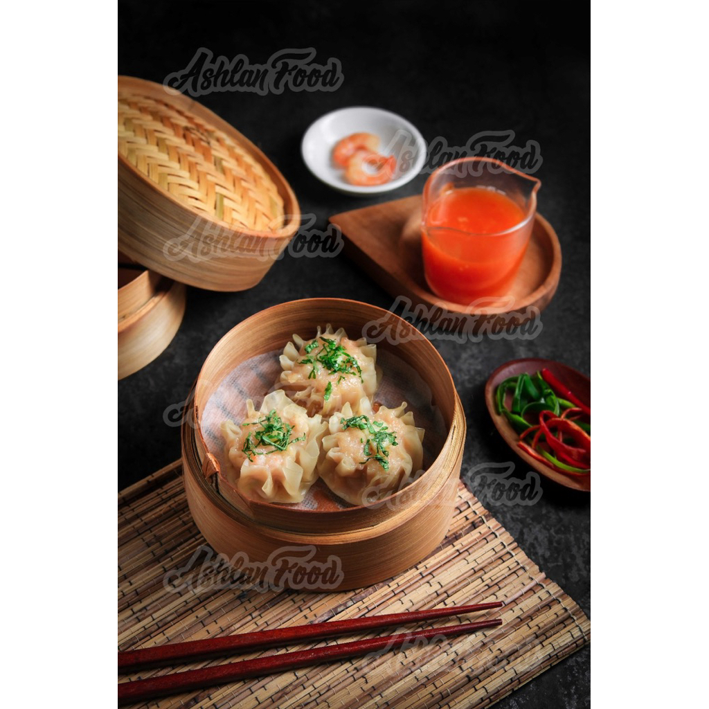 

Dimsum ayam keju pack vacum isi 10 +saus