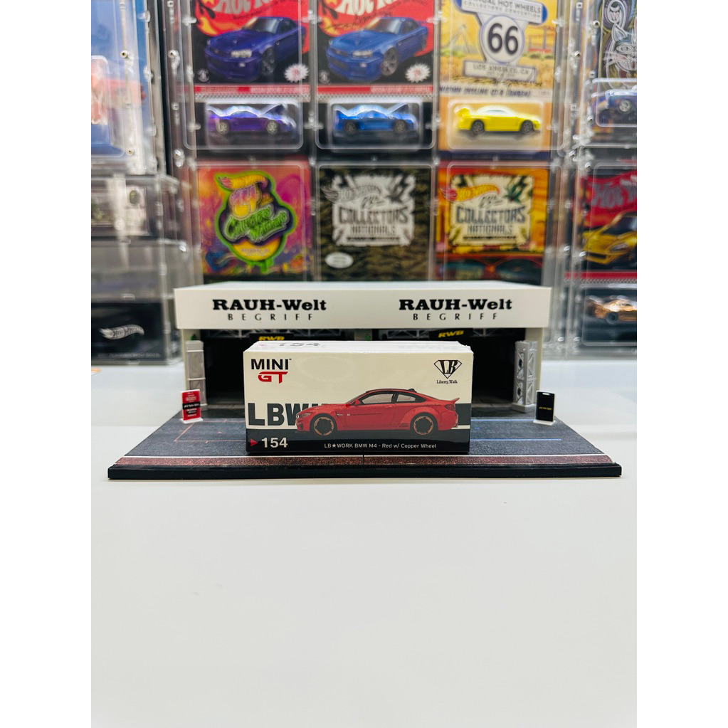 Mini GT No 154 LB Works BMW M4 Red with Copper Wheel