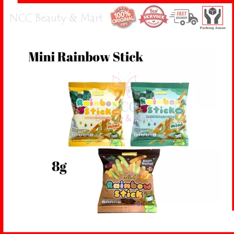 

* NCC * Sunskrips Rainbow Stik Mini Cemilan Rasa Coklat Sayuran Non SMG Sunskrip Sunkrip