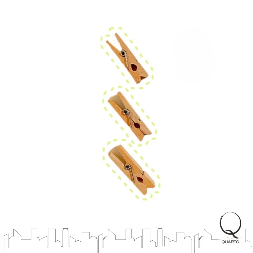 

Penjepit Foto Bahan Kayu 5 pcs| Klip Kertas Mini | Polaroid | Hiasan Dinding | Penjepit Jemuran Kecil