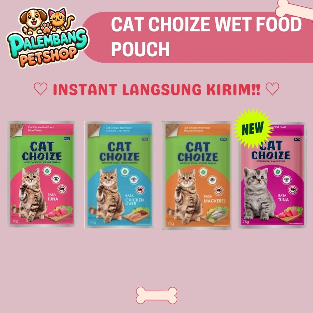 CAT CHOIZE POUCH WETFOOD MAKANAN KUCING PALEMBANG