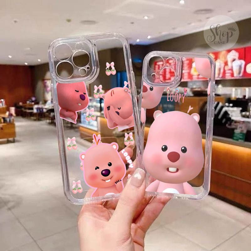 [CB-08] Case Transparan Motif Loopy Lucu For 0pp*, Samsung, Vivo, Xiomi, iphone, Realme, Infinix | C