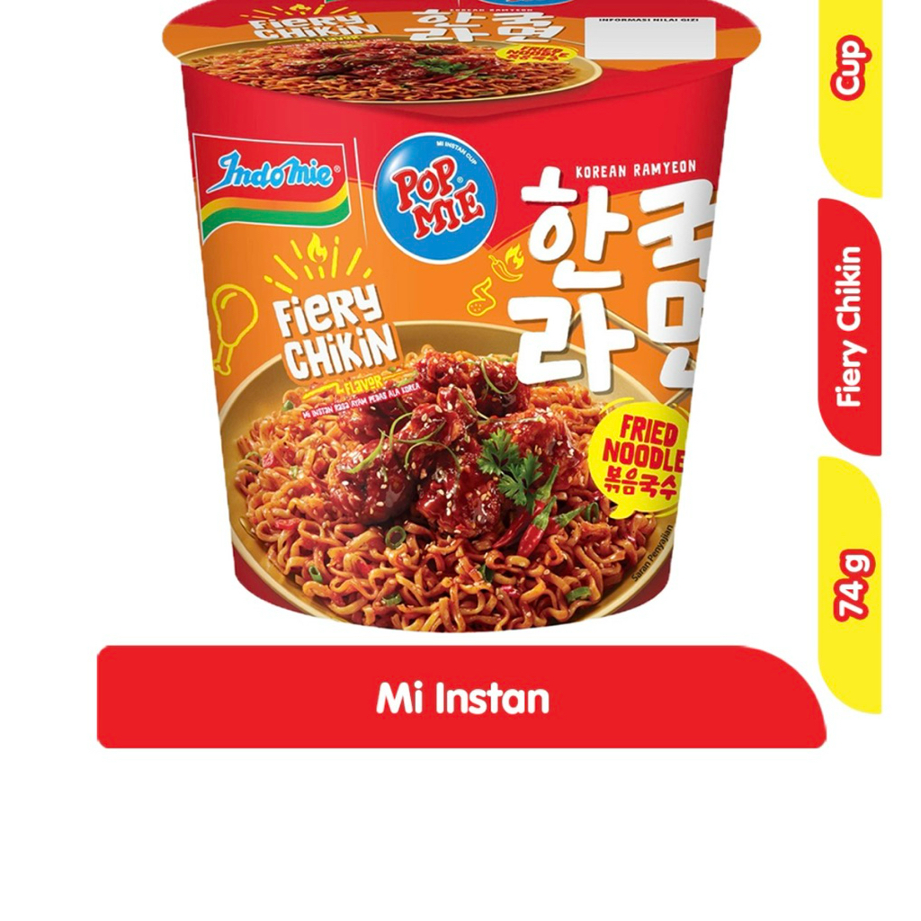 

POP MIE MI INSTAN CUP GORENG FIERY CHIKIN 81 gram