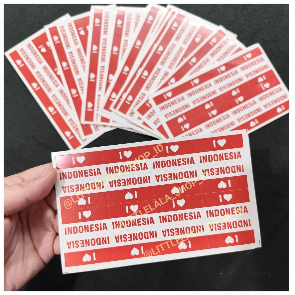 

Sticker Indonesia 17an / tujuh belasan/stiker bendera merah putiih