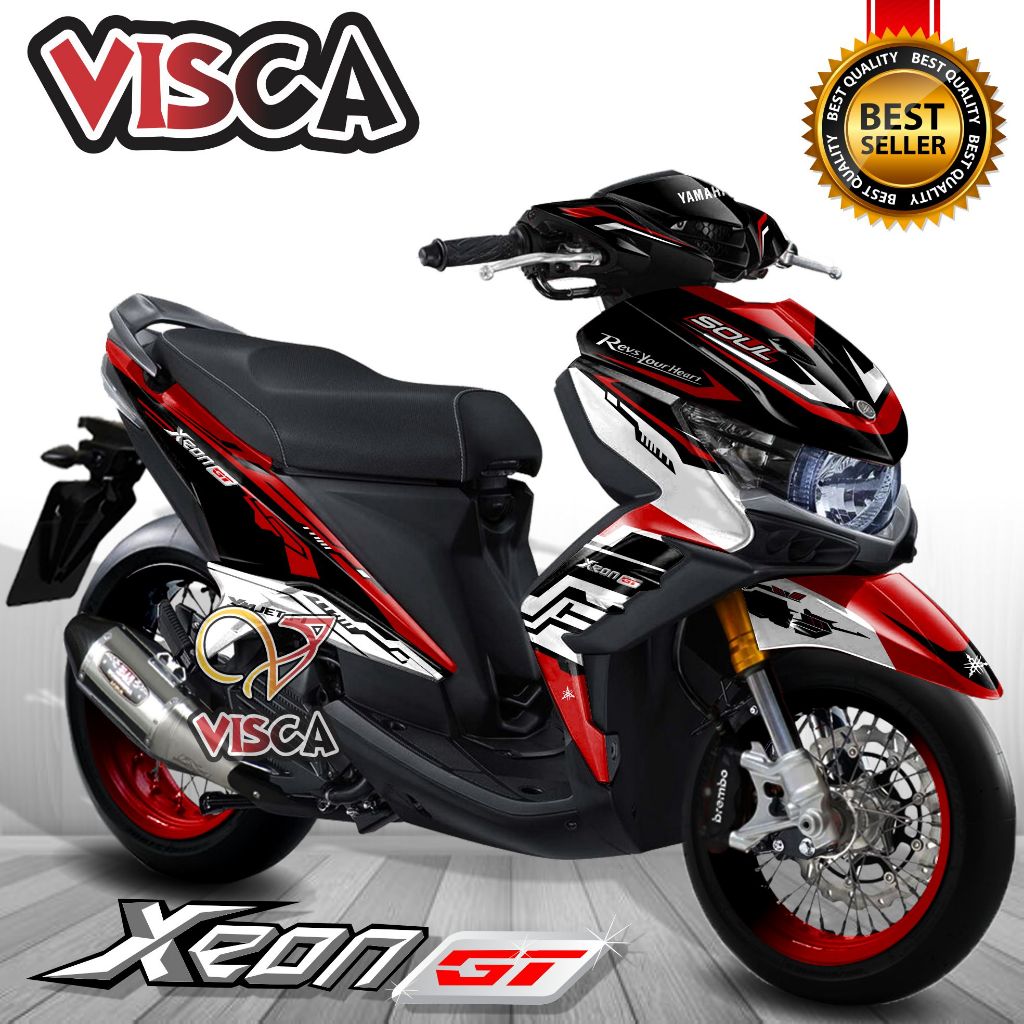 Decal Xeon GT 125 Full Body Stiker Xeon GT 125 Full Body Striping Xeon GT 125 Full Body Decal Hologr