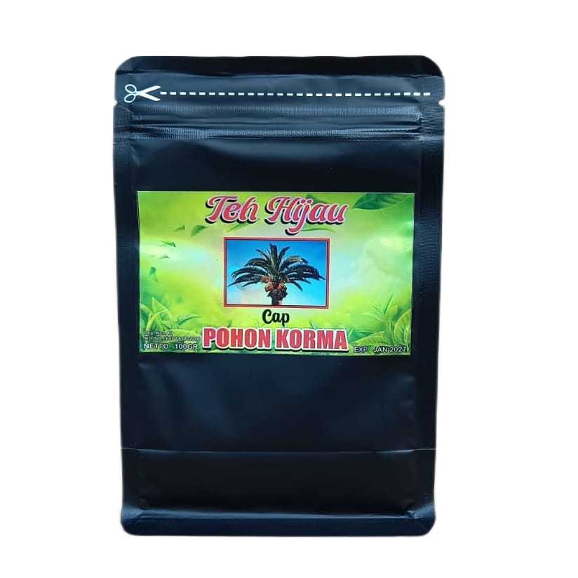 

Teh Hijau Cap Pohon Korma - 100Gram Kemasan Baru