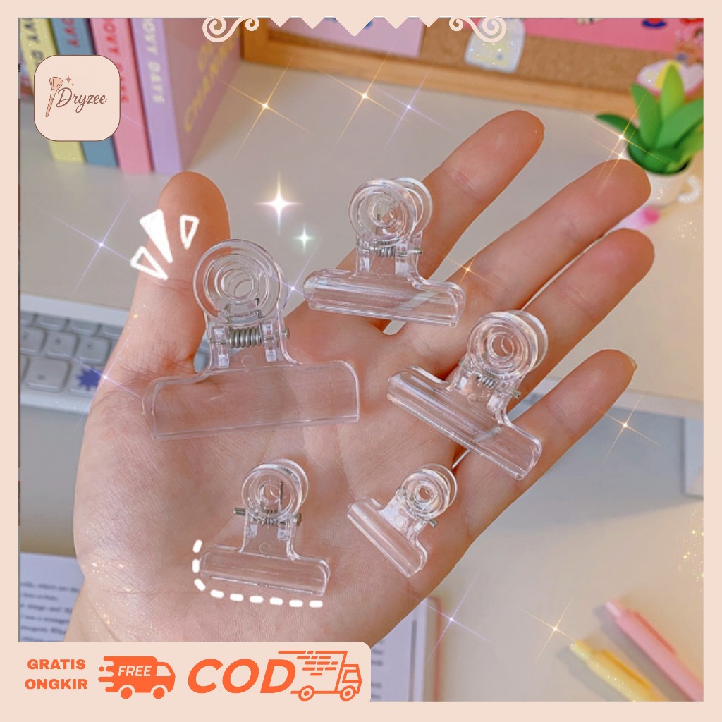 

Jepitan Bening Untuk Kertas Paper Clip Transparant