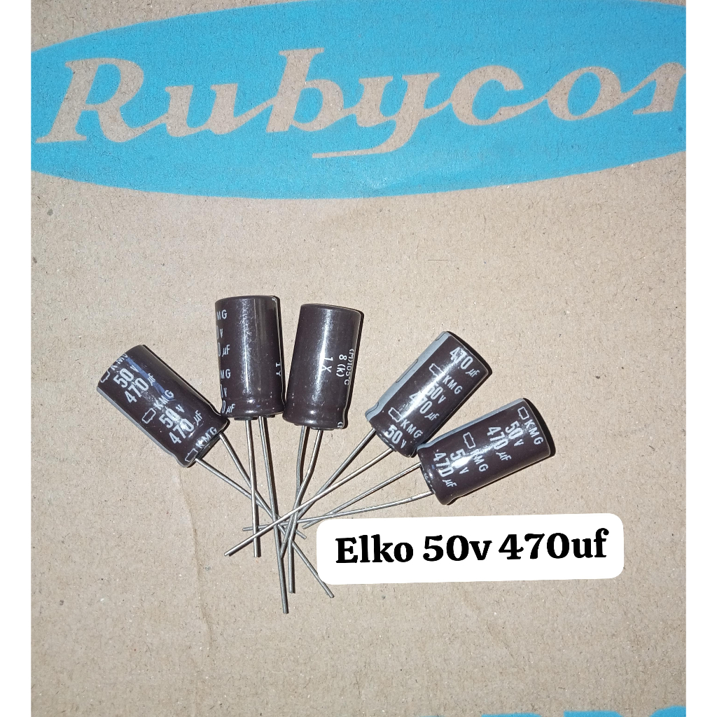 Elko 50v 470uf Elco 470uf 50v Slim Original