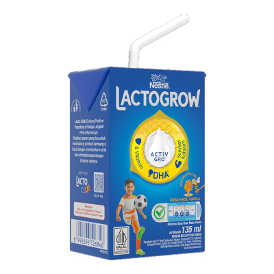 

Lactogrow Susu UHT Madu Vanila Kotak 135 ml