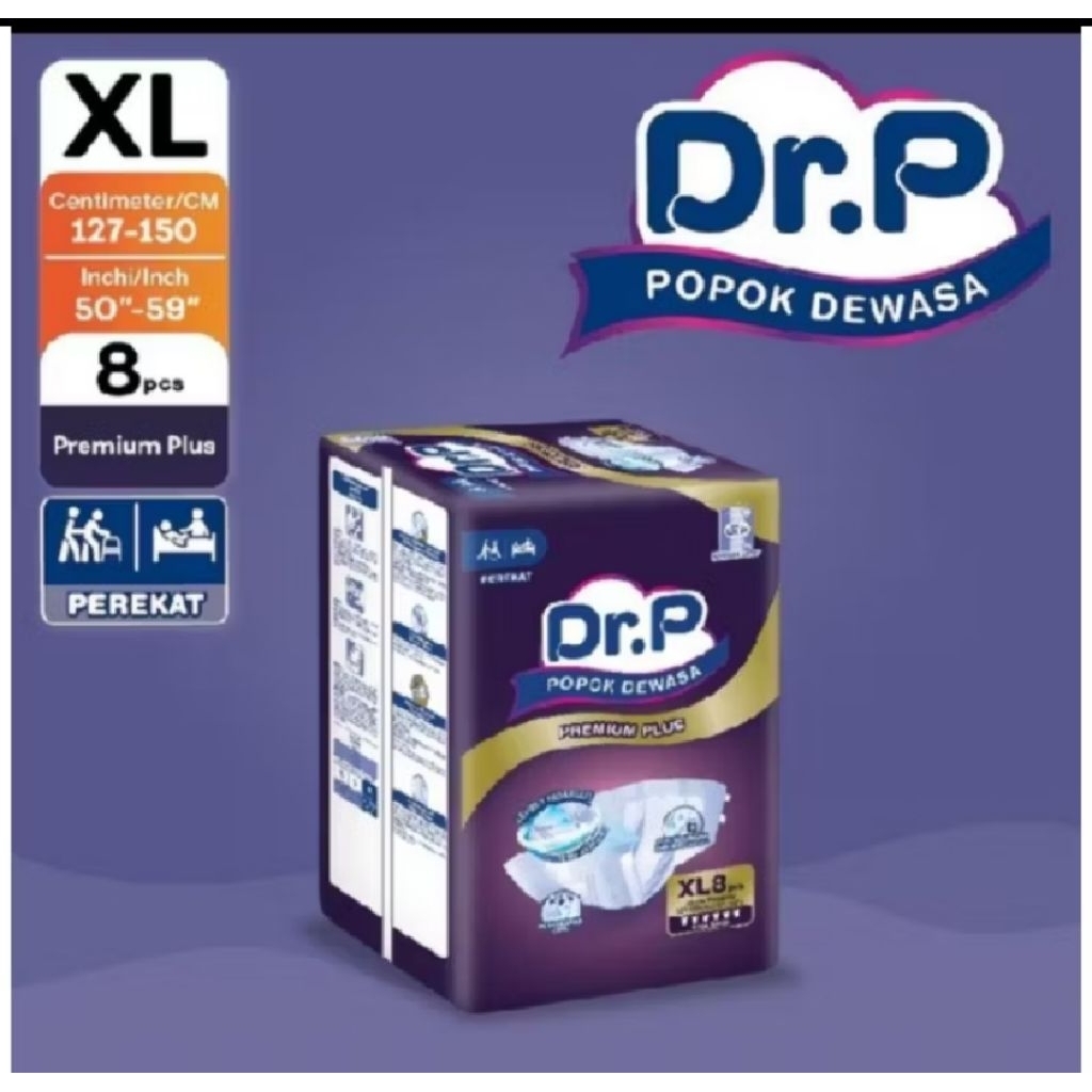 Dr P premium plus size XL. pampers/popok dewasa size XL penting baca deskripsi 