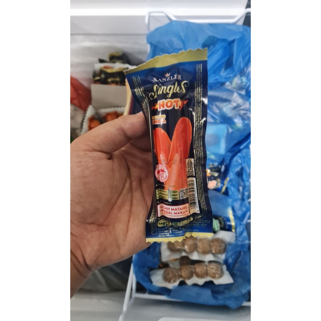 

KANZLER SINGLES SOSIS KEJU ORIGINAL MINI HOT 65GR