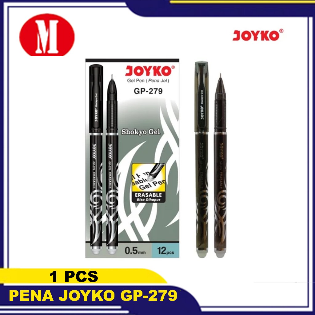 

Pulpen Joyko Erasable Gel Pen /Pena Bisa Dihapus JOYKO Shokyo GP-279