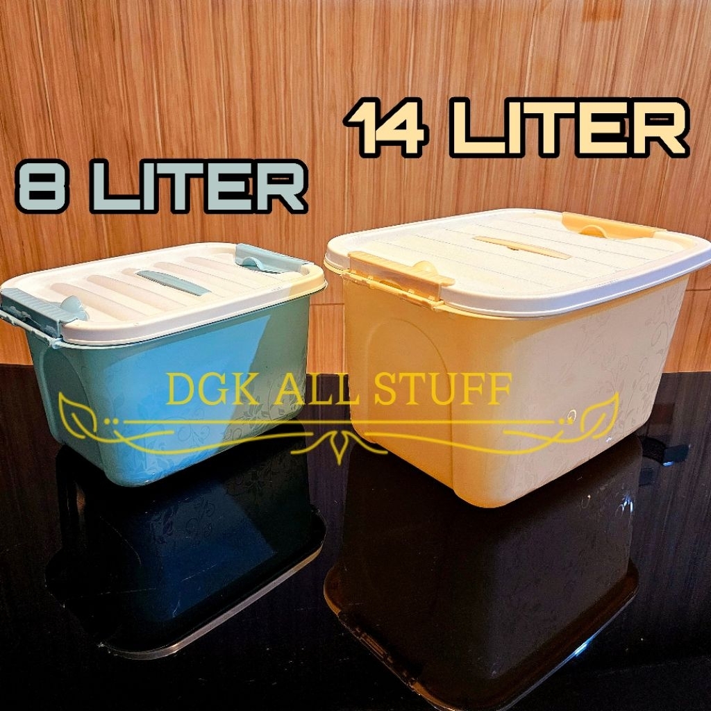 Kontainer Container Box Kotak Tempat Penyimpanan Make up Skincare Baju Pakaian Buku Perkakas Serbagu