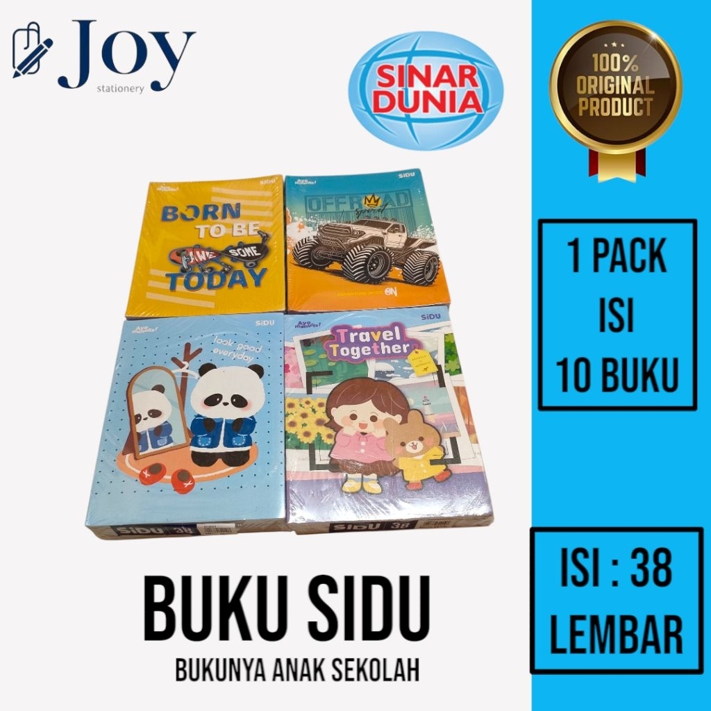 

Buku Tulis Sidu 38 Lembar isi 10 Pack Sekolah
