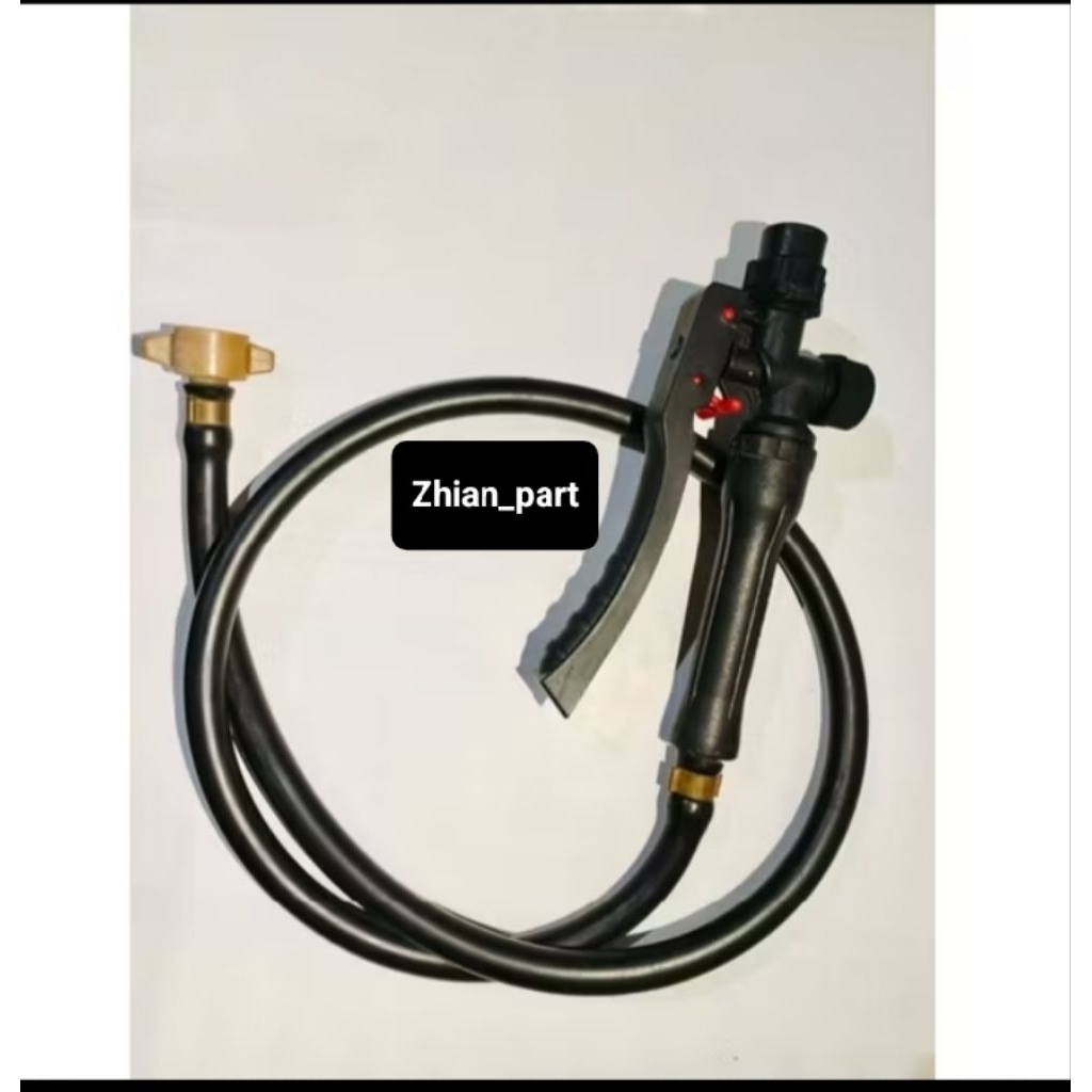 Louay_Idstore Set Stik Kuning,Selang,Handle/Pegangan,Nozle Lubang 4 Kombinasi ,Pompa Sprayer