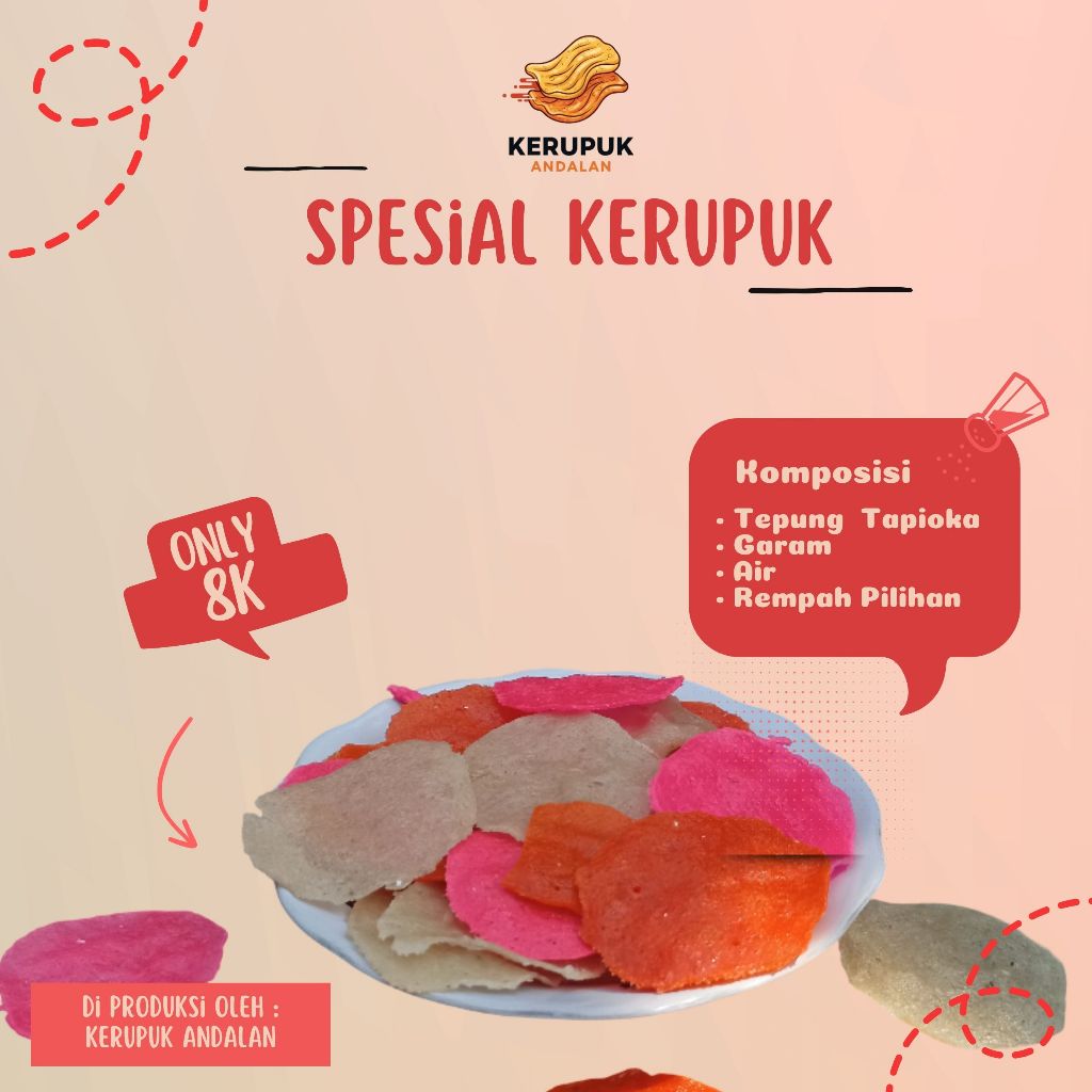 

Kerupuk Spesial Andalan Siap Goreng, Renyahnya Bikin Nagih!