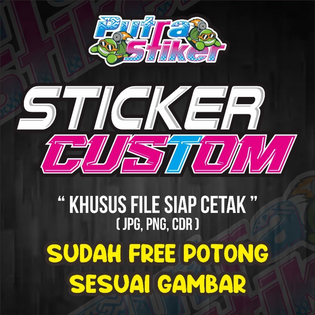 

Cetak stiker custom