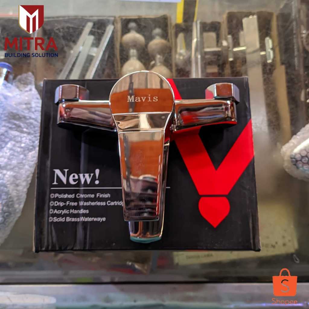 Kran Panas Dingin + Shower Set Mavis Kuningan / Kran Bak kip + Shower Set Mavis